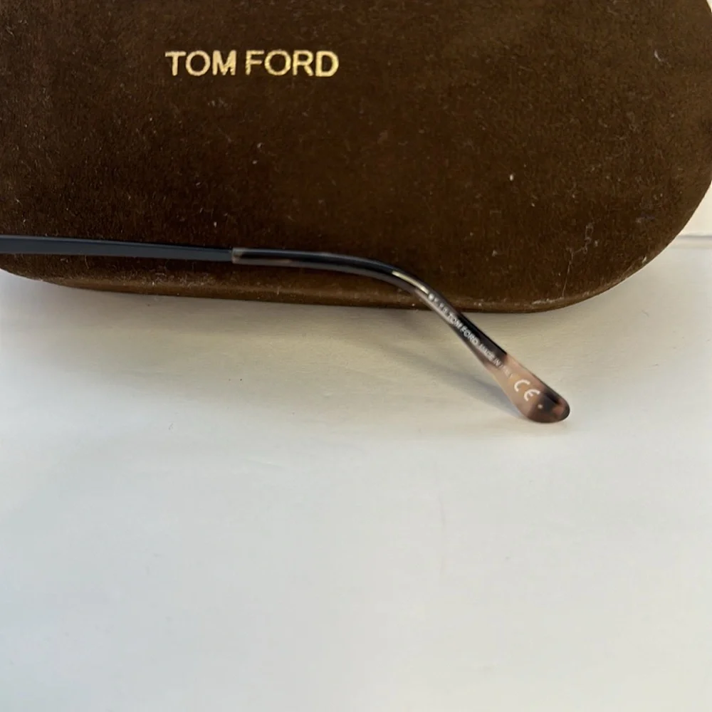 New Tom Ford FT5547-B Eyeglasses Pink Vintage Havana / Clear Lens Women's